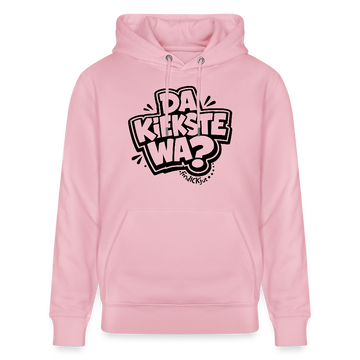 Berliner Spruch-DA KIEKSTE WA-Unisex Bio-Hoodie CRUISER - Hellrosa
