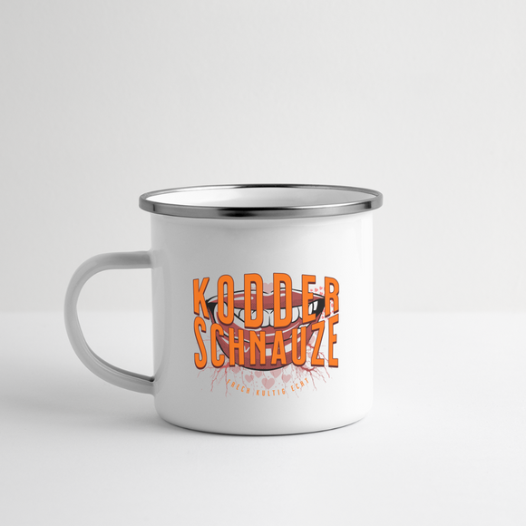 KODDERSCHNAUZE - Emaille-Tasse - Weiß