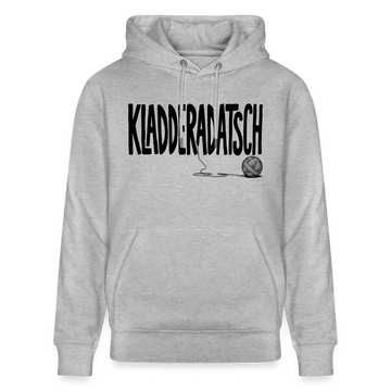 KLADDERADATSCH-Unisex Bio-Hoodie mit Berliner Schnauze - Grau meliert