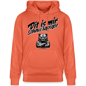 Dit is mir SCHNURZPIEPE-Unisex Bio-Hoodie BIO - Hellrot