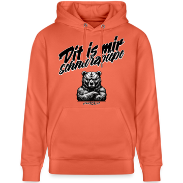 Dit is mir SCHNURZPIEPE-Unisex Bio-Hoodie BIO - Hellrot