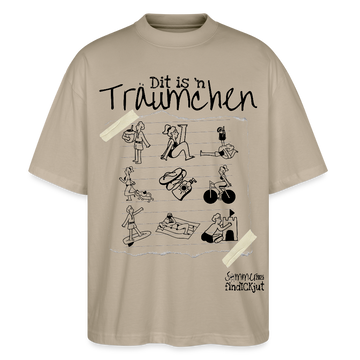 Sommer in Berlin-Oversized Unisex Bio T-Shirt - Steingrau