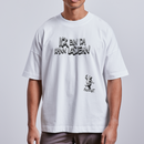 ICK BIN DA-Unisex Oversize Bio-T-Shirt - Weiß