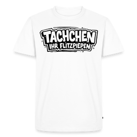 Berlin Shirt-TACHCHEN IHR FLITZPIEPEN-Männer Premium BIO T-Shirt - Weiß