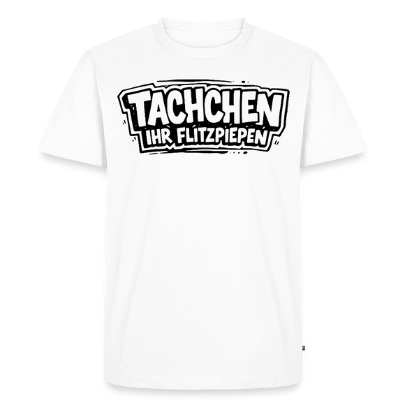 Berlin Shirt-TACHCHEN IHR FLITZPIEPEN-Männer Premium BIO T-Shirt - Weiß