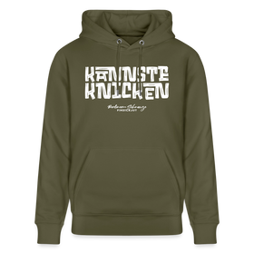Berliner Schnauze - KANNSTE KNICKEN-Unisex Bio-Hoodie - Khaki Grün