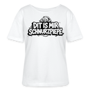 Berliner Bär-DIT IS MIR SCHNURZPIEPE-Rundhals Frauen Bio-T-Shirt - Weiß