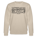 Berliner Spruch-schwarz umrandeter print-ICK WUNDER MIR ÜBER JAR NÜSCHT MEHR -Unisex Bio-Sweatshirt - Beige