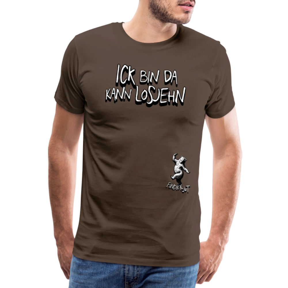 ICK BIN DA-Männer Premium T-Shirt - Edelbraun