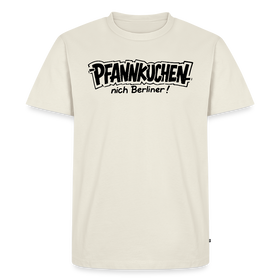 witziges Berlin Shirt-PFANNKUCHEN-Männer Premium BIO T-Shirt - Naturweiß