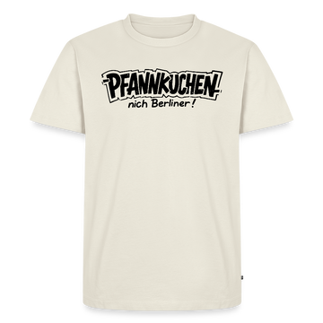 witziges Berlin Shirt-PFANNKUCHEN-Männer Premium BIO T-Shirt - Naturweiß