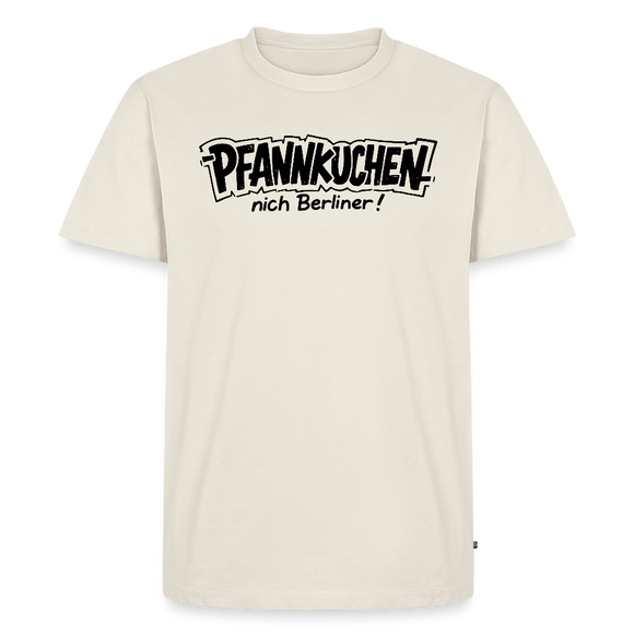 witziges Berlin Shirt-PFANNKUCHEN-Männer Premium BIO T-Shirt - Naturweiß