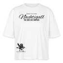 NACHTIGALL ICK HÖR DIR TRAPSEN-Frauen Boxy Bio-T-Shirt - Weiß