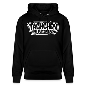 TACHCHEN IHR FLITZPIEPEN-Unisex Bio-Hoodie mit Berliner Schnauze - Schwarz