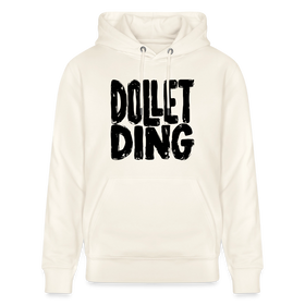 DOLLET DING-Berliner Spruch-Unisex Bio-Hoodie - Naturweiß 