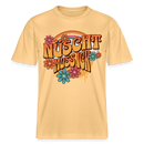 BERLINER RETRO-NÜSCHT MUSS ICK-Relaxed Fit Unisex Bio-T-Shirt - Hellgelb