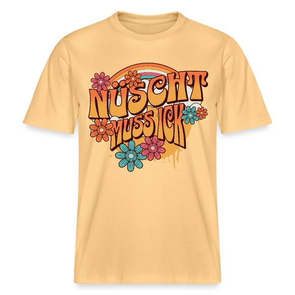 BERLINER RETRO-NÜSCHT MUSS ICK-Relaxed Fit Unisex Bio-T-Shirt - Hellgelb