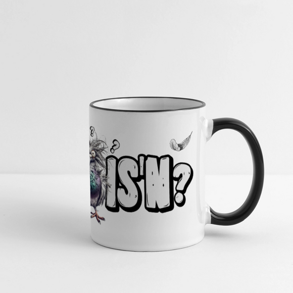 WAT IS'N?-Panoramatasse - Weiß/Schwarz