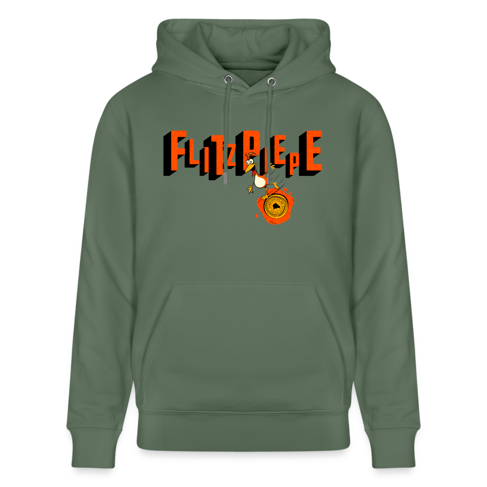 FLITZPIEPE - Unisex Bio-Hoodie - Tanngrün