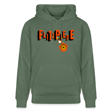 FLITZPIEPE - Unisex Bio-Hoodie - Tanngrün