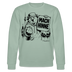 Berlin Sweatshirt mit Berliner Schnauze-MACH HINNE-Unisex Bio-Sweatshirt - Helles Graugrün