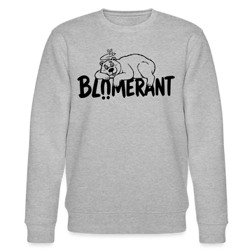 BLÜMERANT-Unisex Bio-Sweatshirt mit Berliner Schnauze - Grau meliert