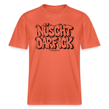 Berlin Shirt-NÜSCHT DARF ICK-RELAXED FIT Unisex Organic T-Shirt - Hellrot