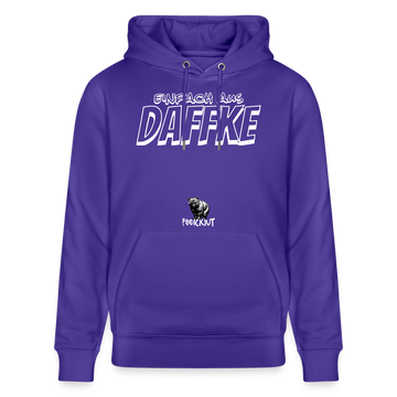 Berliner Spruch-Einfach AUS DAFFKE-Unisex Bio-Hoodie - Purple Love 