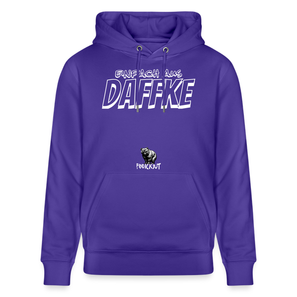 Berliner Spruch-Einfach AUS DAFFKE-Unisex Bio-Hoodie - Purple Love 