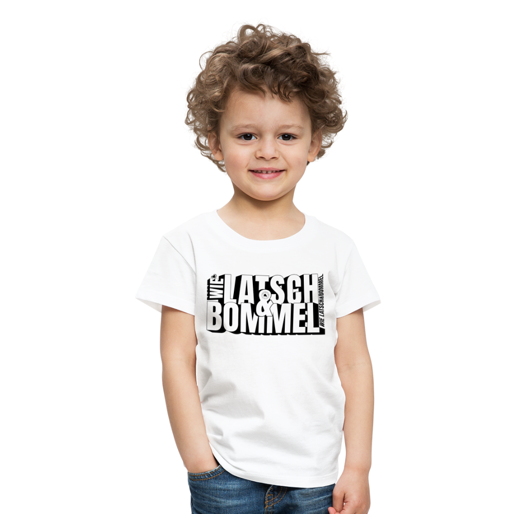 WIE LATSCH UND BOMMEL - Kinder Premium T-Shirt - Weiß