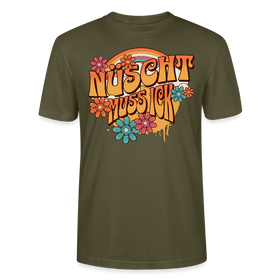 BERLINER RETRO-NÜSCHT MUSS ICK-Unisex T-Shirt BIO - Khaki
