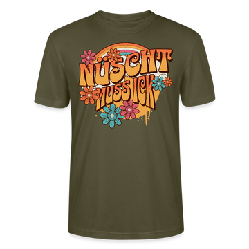 BERLINER RETRO-NÜSCHT MUSS ICK-Unisex T-Shirt BIO - Khaki