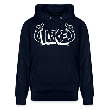ICKE-Unisex Bio-Hoodie mit Berliner Schnauze - Navy