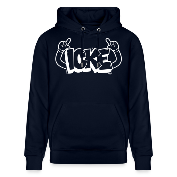 ICKE-Unisex Bio-Hoodie mit Berliner Schnauze - Navy
