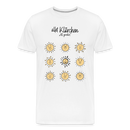 allet KLÄRCHEN-Männer Premium Bio T-Shirt - Weiß