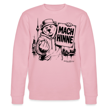 Berlin Sweatshirt mit Berliner Schnauze-MACH HINNE-Unisex Bio-Sweatshirt - Hellrosa