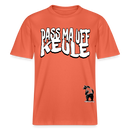 pass ma uff keule-Relaxed Fit Unisex Bio-T-Shirt II - Hellrot