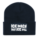 Berliner Spruch-ICK MACH WAT ICK WILL-Beanie - French Navy