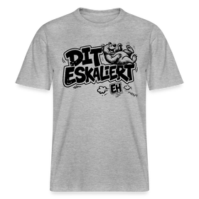 Berlin Shirt mit Spruch-DIT ESKALIERT EH- RELAXED FIT Unisex Bio T-Shirt - Grau meliert