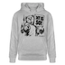 Berlin Souvenir Hoodie -DIT IS SO! – Unisex Bio-Hoodie mit Berliner Bär - Grau meliert