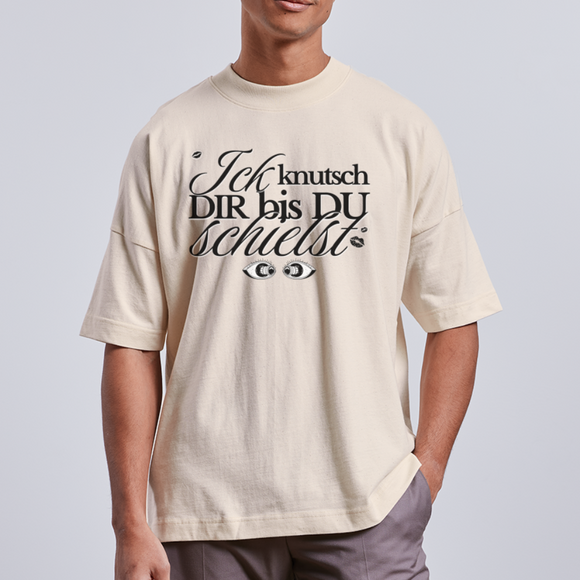 ICK KNUTSCH DIR - Unisex Oversize Bio-T-Shirt BLASTER - Naturweiß