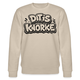 DIT IS KNORKE-Unisex Bio-Sweatshirt mit echt Berliner Schnauze - Beige