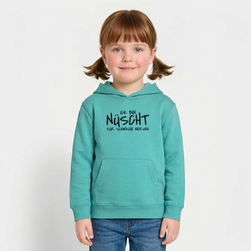 NÜSCHT FÜR SCHWACHE NERVEN-Kinder Organic Hoodie - Poolblau