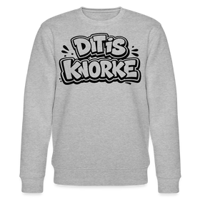 DIT IS KNORKE-Unisex Bio-Sweatshirt mit echt Berliner Schnauze - Grau meliert