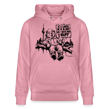 ICK LACH MIR N AST - Unisex Bio-Hoodie mit Berliner Berlin - Lila Traum