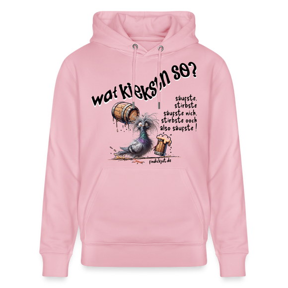 WAT KIEKSTN SO - Unisex Bio-Hoodie - Hellrosa