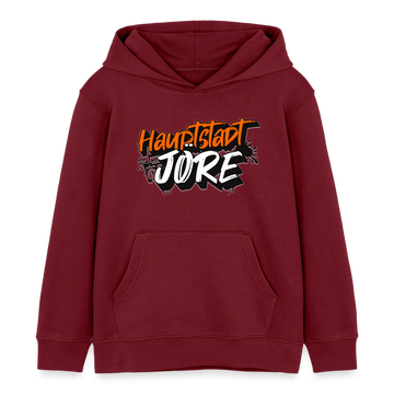 HAUPTSTADTJÖRE-Kinder Bio-Hoodie - Burgunderrot