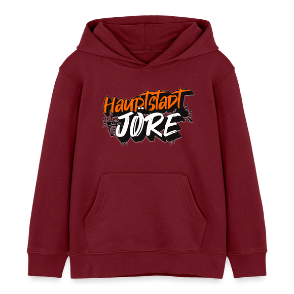 HAUPTSTADTJÖRE-Kinder Bio-Hoodie - Burgunderrot