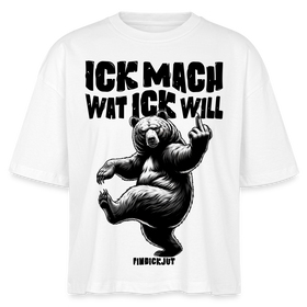 ICK MACH WAT ICK WILL-Frauen Boxy Bio-T-Shirt II - Weiß