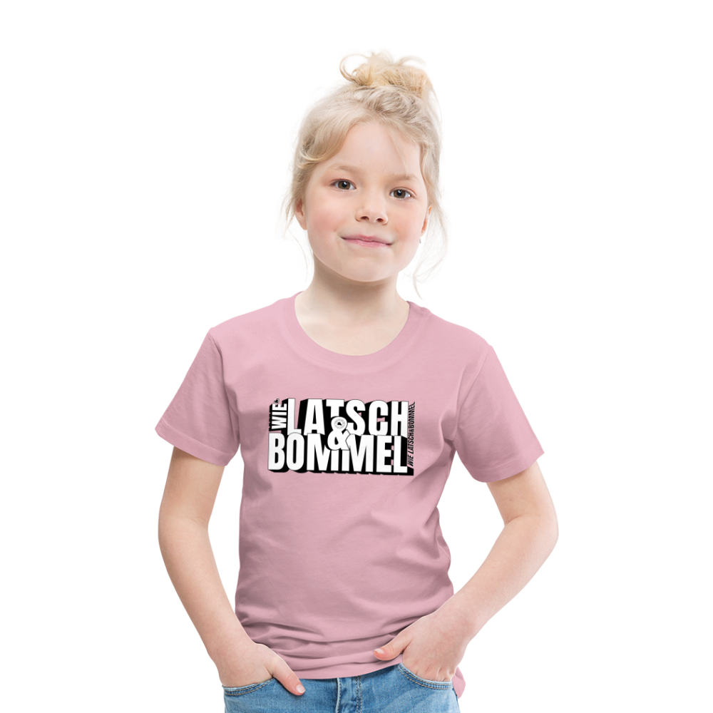 WIE LATSCH UND BOMMEL - Kinder Premium T-Shirt - Hellrosa